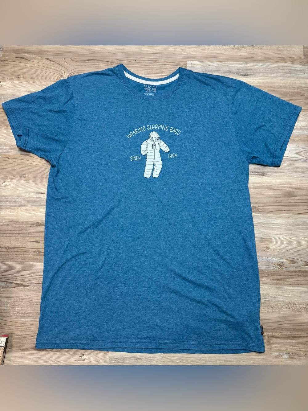 Mountain Hardwear Blue Graphic Crew Tee
